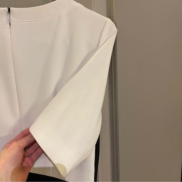 BOSS by Hugo Boss Daina short sleeve sheath dress - black/white - Picture 12 of 12